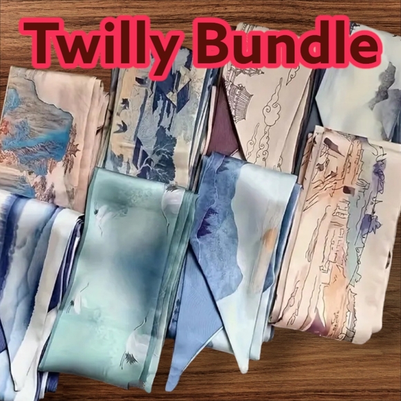 4 Twillies, Random or Color Theme of Your Choice! Twilly Bundle - Picture 2 of 9